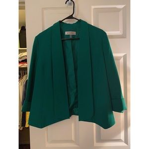 Kasper Emerald Blazer with 3/4 Sleeve